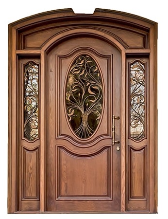 درب لابی چوبی سه لنگه کد MG08