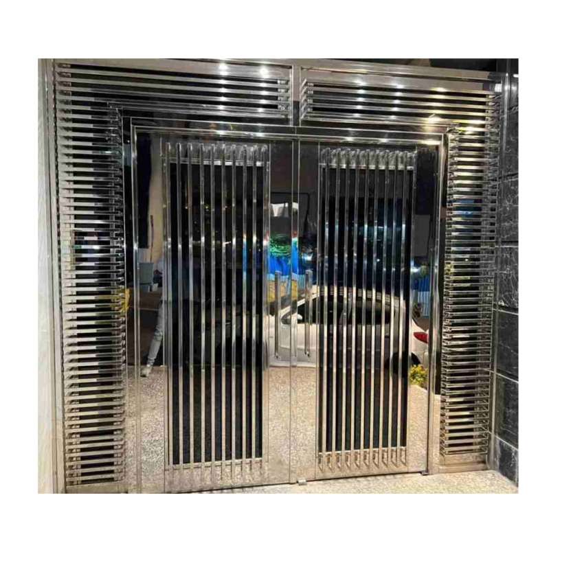 درب استیل لاکچری کد ZE89/سیلور