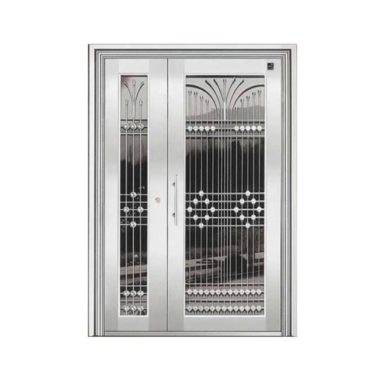 درب استیل لاکچری یک و نیم لنگه کد SM17